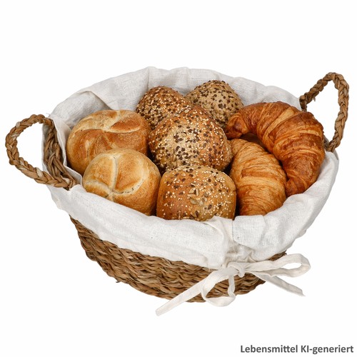 Brotkorb rund mit - bezug, Ø26cm